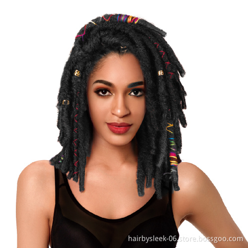 Noble 12 inch Dread lock Crochet braids hair wholesale synthetic crochet extension for black women faux locs hair